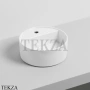 Cielo Theo Mini Round Раковина накладная с 1 отв. и без отв., без перелива LPLAT Bia, белый глянец