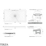 Flaminia Water Drop душевой поддон 160×80×5,5 см, петроль Petrolio матовый