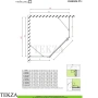Radaway Essenza PTJ Комплект боковых стенок 90х90 см, 1385050-01-01, хром глянец