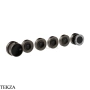 Gessi Perle Термостат для душа на 4 потока, внешняя часть 74736-707, black хром Brush