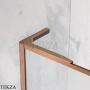 Radaway Modo F SL PNJ II Шторка на ванну неподвижная одностворчатая 70 см, правая R, 10406070-93-01R, брашированная медь