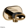 Gessi Goccia Держатель для душевой лейки с выводом 33761-735, Warm Bronze PVD