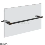 Gessi Jacqueline Полотенцедержатель для крепления на стекло, 45 см 77513-299, черный матовый
