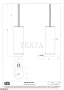 Gessi Incastri Туалетный ёршик настенный, 75421-735, бронза глянец