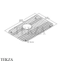 Kohler Gilford Решетка для кухонной мойки K-6013-ST, нержавеющая сталь