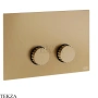 Gessi Incastri Клавиша смыва для инсталляции SANIT, Villeroy&Boch 75619-726, бронза Brushed