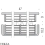 Colombo Lulu Полочка для душа B6233.CR, хром глянец