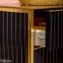 ARMADI ART MONACO Тумба под раковину 80 см 867-080-BG, BLACK (чёрный глянец), золото