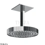 Gessi Incastri Верхняя лейка D30 с потолочным кронштейном 75172-031, хром глянец