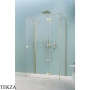 Radaway Essenza KDJ+S Душевая дверь 120 см, левая, 1385024-98-01L, брашированное светлое золото