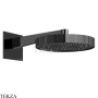 Gessi Incastri Верхняя лейка D30 с кронштейном из стены 75168-706, black хром глянец