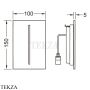 TECE TECEfilo Solid Urinal Лицевая панель, сталь 9242076, хром глянец