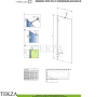 Radaway Essenza Pro PNJ II Шторка на ванну одностворчатая неподвижная 100 см, 10101100-99-01, брашированное золото