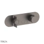 Fantini Flora Термостат для душа, 3 потока, внешняя часть 76P5J973B, Matt Gun Metal PVD