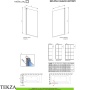 Radaway Nes PNJ Factory Шторка на ванну одностворчатая 80 см, левая L, 10011080-54-55L, черный матовый