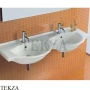 Hatria Sophie Раковина двойная подвесная, с переливом Y0Q501, белый глянец