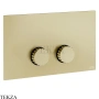 Gessi Incastri Клавиша смыва для инсталляции Viega prevista 75621-727, шампань Brushed