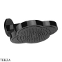Gessi Ludovica Верхняя душевая лейка с кронштейном из стены 76148-706, black хром глянец