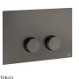 Gessi Incastri Клавиша смыва для инсталляции Geberit omega 12 75615-707, black хром Brush
