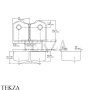 Kohler Octave Мойка для кухни встраиваемая снизу K-3843-NA, нержавеющая сталь сатин