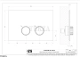 Gessi Incastri Клавиша смыва для инсталляции SANIT, Villeroy&Boch 75619-727, шампань Brushed