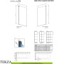 Radaway Nes 8 PNJ Frame Шторка на ванну одностворчатая 80 см, левая L, 10061080-54-56L, черный матовый