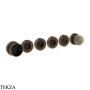 Gessi Perle Термостат для душа на 4 потока, внешняя часть 74636-845, бронза Dark Brush
