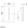 TECE TECEfilo Urinal Лицевая панель, пластик 9242066, белый глянец