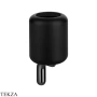 Gessi Goccia Стакан настенный, черная керамика 38008-706, Black Metal PVD