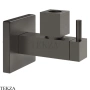 Gessi TOTAL LOOK Запорный клапан с фильтром, квадратный 01412-707, black хром Brush