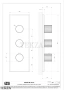 Gessi Incastri Термостат для душа 2 потока, внешняя часть 75314-707, black хром Brush