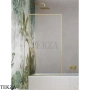 Radaway Modo F SL PNJ II Шторка на ванну неподвижная одностворчатая 60 см, левая L, 10406060-99-01L, брашированное золото