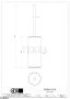 Gessi 316 ACCESSORIES Ёршик напольный, композит белый 54743-791, Deep Bronze Brushed PVD