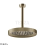 Gessi Incastri RIGATO Верхняя лейка D25 с потолочным кронштейном 63750-149, нерж. сталь Brush / никель Brushed