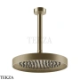 Gessi Inverso Diamantato Верхняя лейка D25,0 см с кронштейном под размер 63653-149, Finox Brushed Nickel