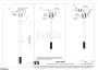 Gessi INCISO Излив для раковины потолочный под размер 15-190 см 58299-791, Deep Bronze Br. PVD