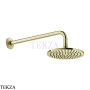 Gessi INCISO SHOWER Верхняя душевая лейка 20 с кронштейном 58148-710, Brass PVD