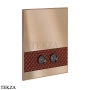Gessi Pelle Tresse Клавиша смыва для инсталляции Geberit Sigma 8 и Sigma 12, 78911-445, Red Cherry/ Copper Br. PVD