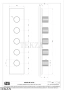 Gessi Incastri Термостат для душа 4 потока, внешняя часть 75318-707, black хром Brush
