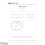 ArtCeram Whisky раковина накладная овальная The.Saniglaze с 1 отверстием WHL003 59 34, Sand матовый