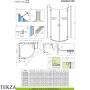 Radaway Essenza PDD Душевая дверь 80 см, правая часть уголка, 1385002-54-01R, черный матовый
