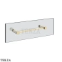 Gessi Pelle Tresse Полотенцедержатель для крепления на стекло, 30 см 78711-434, Crème/ Brass PVD