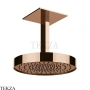 Gessi Incastri Верхняя лейка D30 с потолочным кронштейном 63072-030, медь глянец