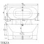 Villeroy & Boch Subway 2.0 Ванна пристенная 180x80 UBQ180OBR9CD00V-01, Quaryl, белый глянец
