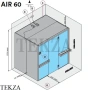Effegibi AIR 60 Сауна домашняя финская или BIO осина натуральная SA90600001