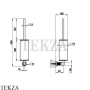 Gessi INCISO accessories Туалетный ершик настенный, белый 58519-031, хром глянец