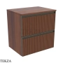 Flaminia Cubika модуль хранения подвесной 50×37×50 см, 2 ящика, орех Noce Greca