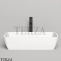 SALINI GLORIA 11 Раковина накладная, из литого камня S-Stone 1102212M, белый матовый
