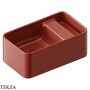 ArtCeram Brooklyn раковина подвесная и накладная The.Saniglaze с боковым сухим отсеком BNL004 68 34, Paprika глянец