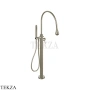 Gessi Goccia Смеситель для ванны напольный, внешняя часть 33029-149, Finox Brushed Nickel